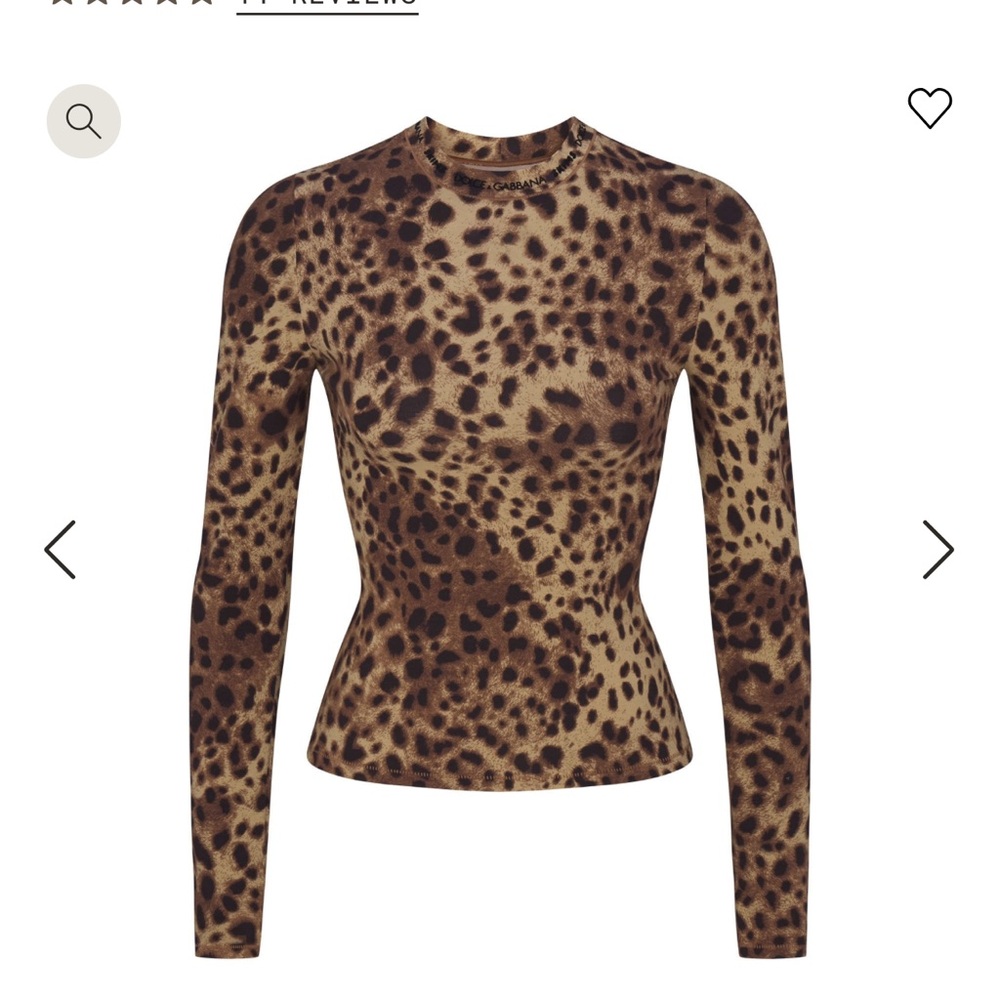 Leopard Print Long Sleeve Top